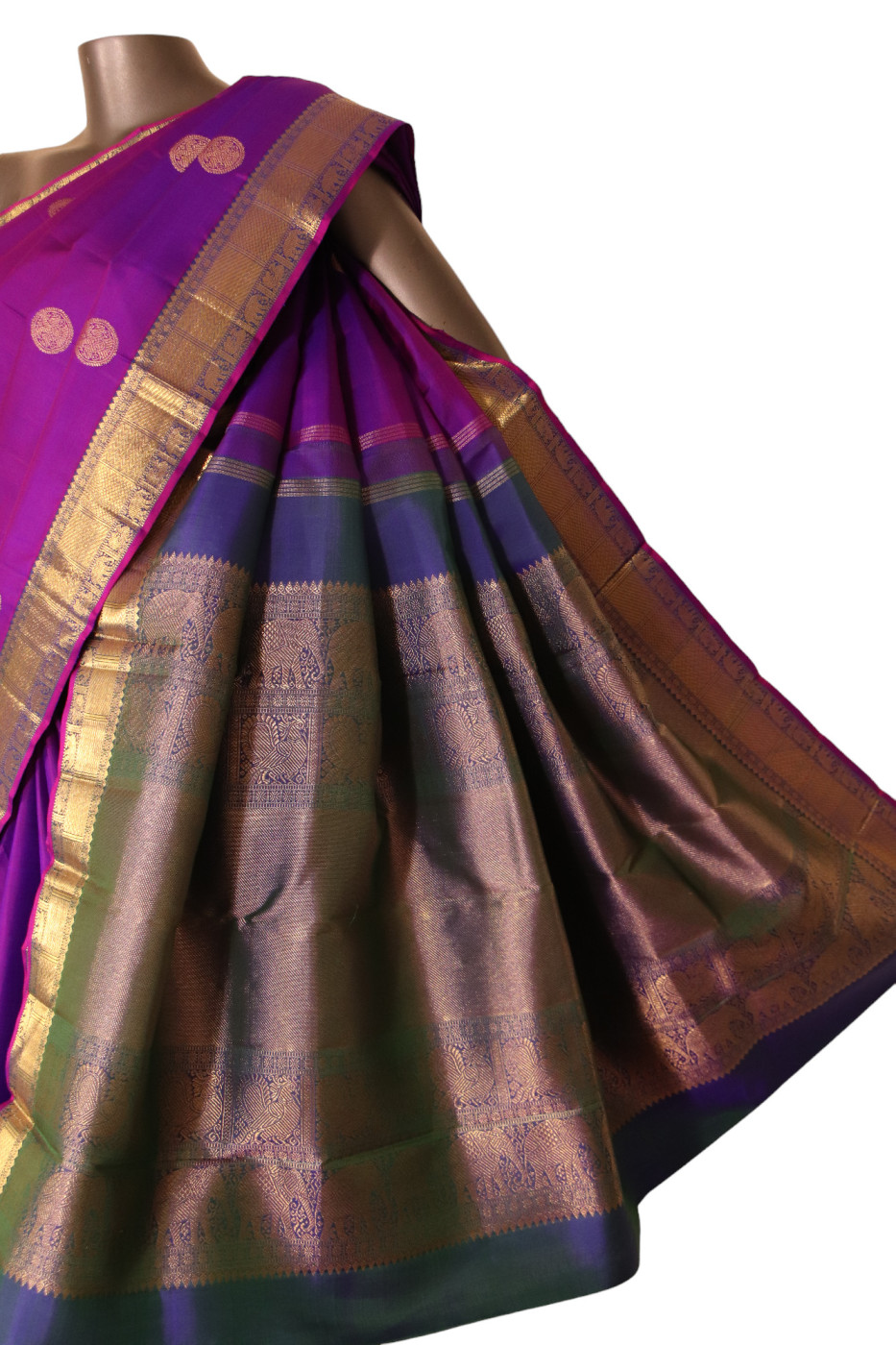 Traditional Wedding Kanjeevaram Silk Saree AJ211625